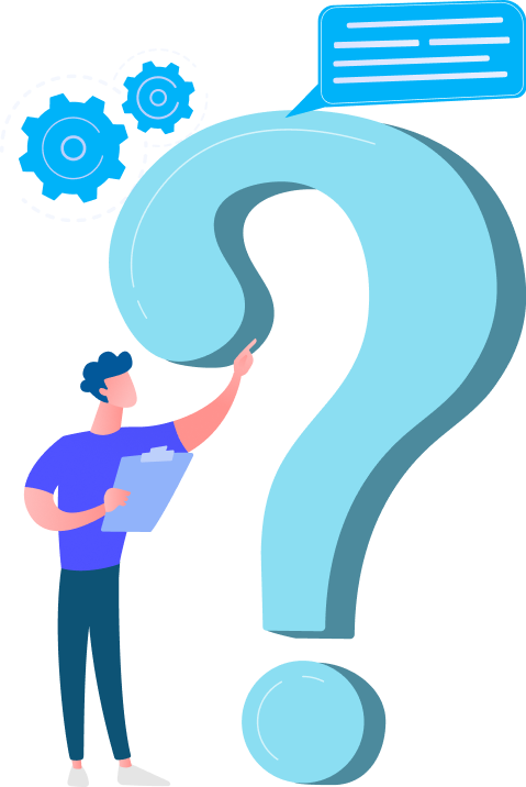 Illustration of person with question mark